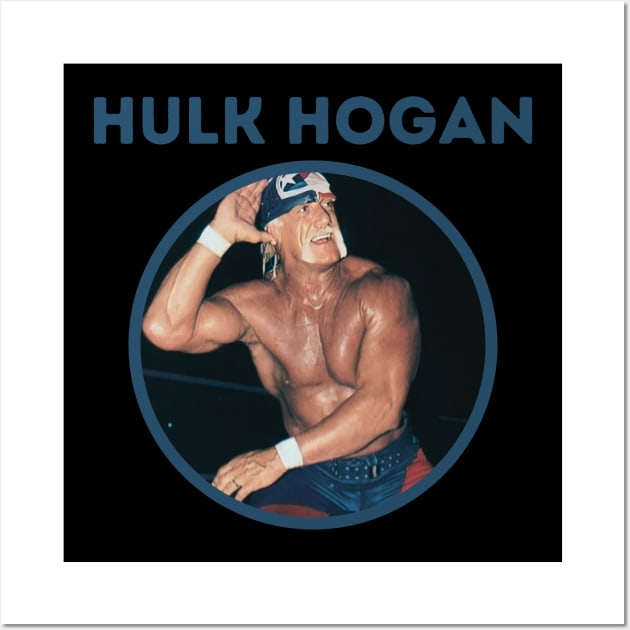 hulk hogan ll blue dark Wall Art by claudia awes